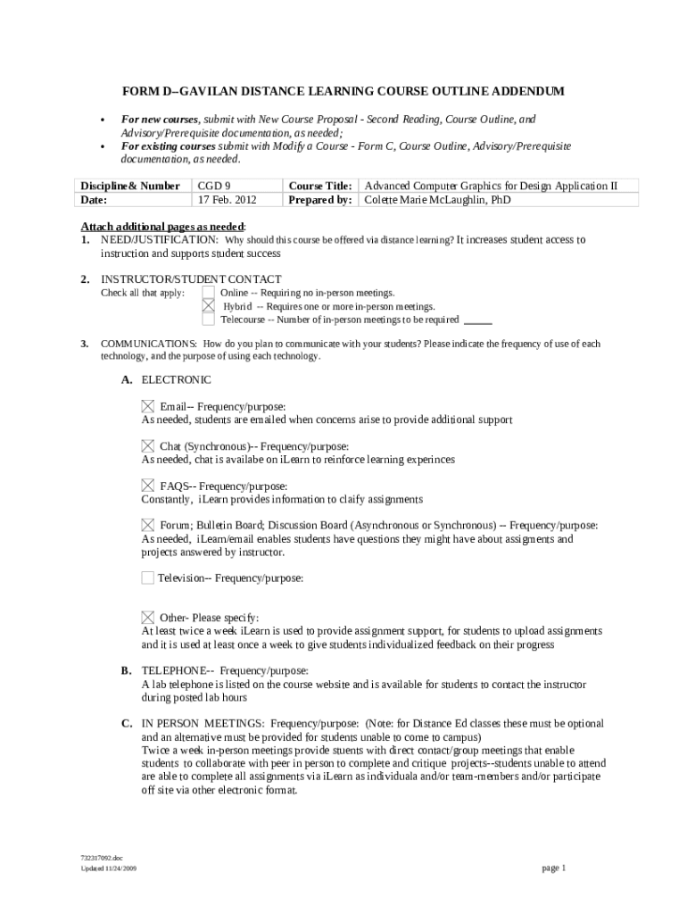 Submission of the Community Education Course Proposal ... Doc Template ...