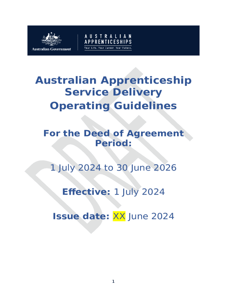 Services Australia Enterprise Agreement 20242027 Doc Template pdfFiller