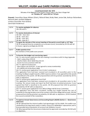 Parish Council Website - Wilcot and Huish with Oare