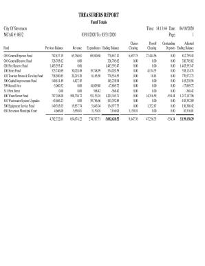 Treasure Island Revenues Reported by Account Code and ...