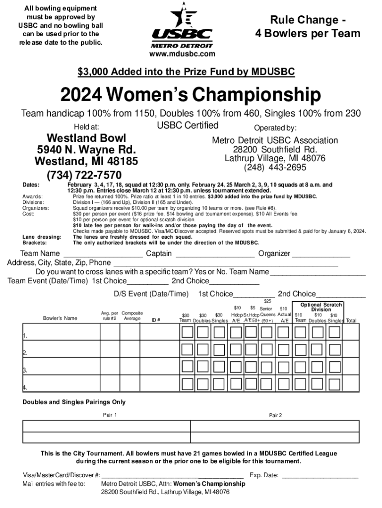 Fillable Online USBC modifies rule on bowling ball gripping holes Fax