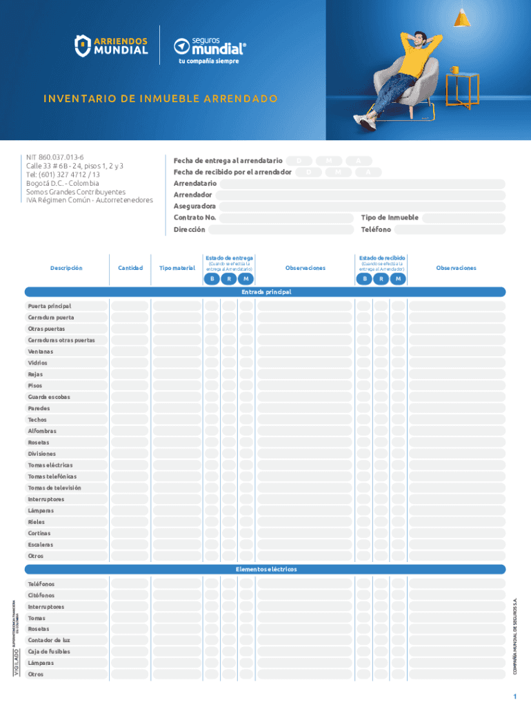 inventario de inmueble Preview on Page 1