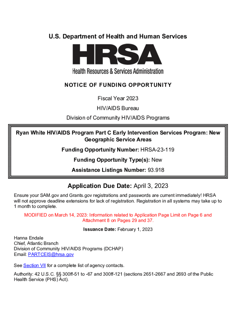 Fillable Online grants hrsa Domestic HIV Funding in the White House FY