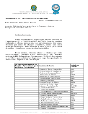 Para: Secretaria de Gesto de Pessoas Assunto: Solicitao ...