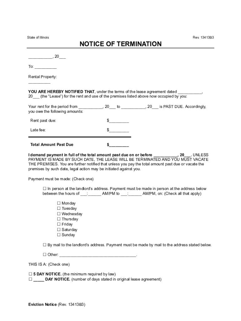 Fillable Online Illinois 5 Day Notice To Quit Non Payment Of Rent Fillable online illinois 5 day notice to quit non payment of rent