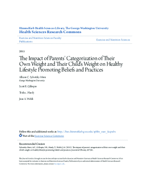 The Impact of Parents' Categorization of Their Own Weight and Their ...