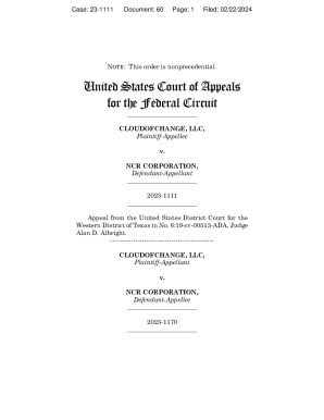 CLOUDOFCHANGE, LLC v. NCR CORPORATION