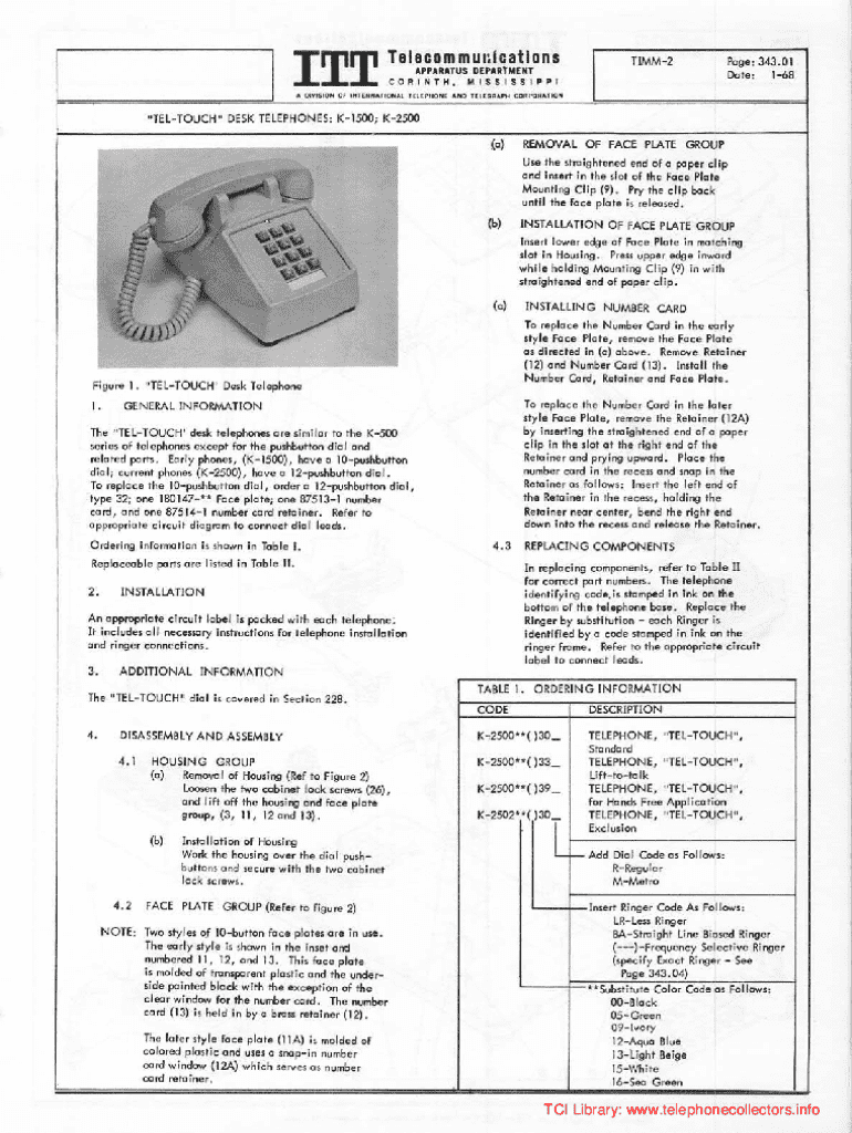 Fillable Online How To Fix your TELEPHONE LINE, landline phone FAULT
