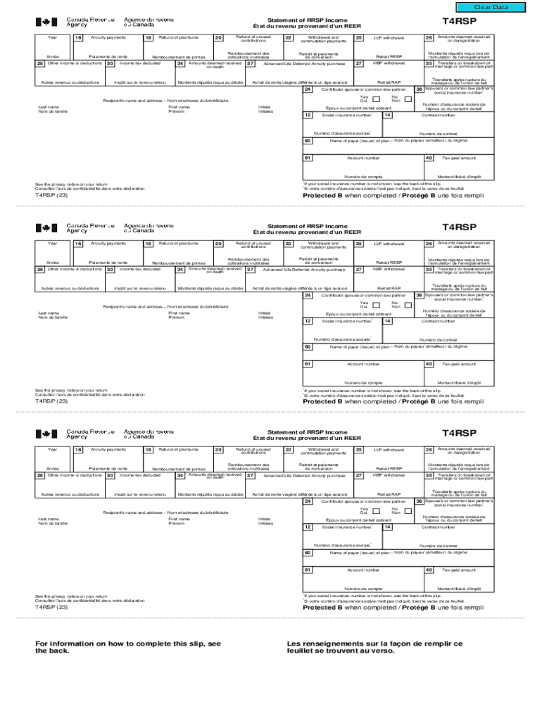 retirement savings statement rrsp income Preview on Page 1
