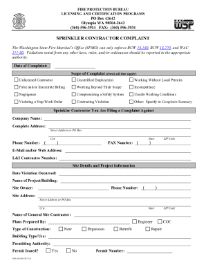 Fillable Online Fire Codes, Inspections &amp; the Fire Marshal Fax Email ...