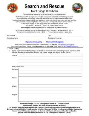 Fillable Online Search and rescue merit badge worksheet Fax Email Print Fillable Online Search and rescue merit badge worksheet Fax Email Print