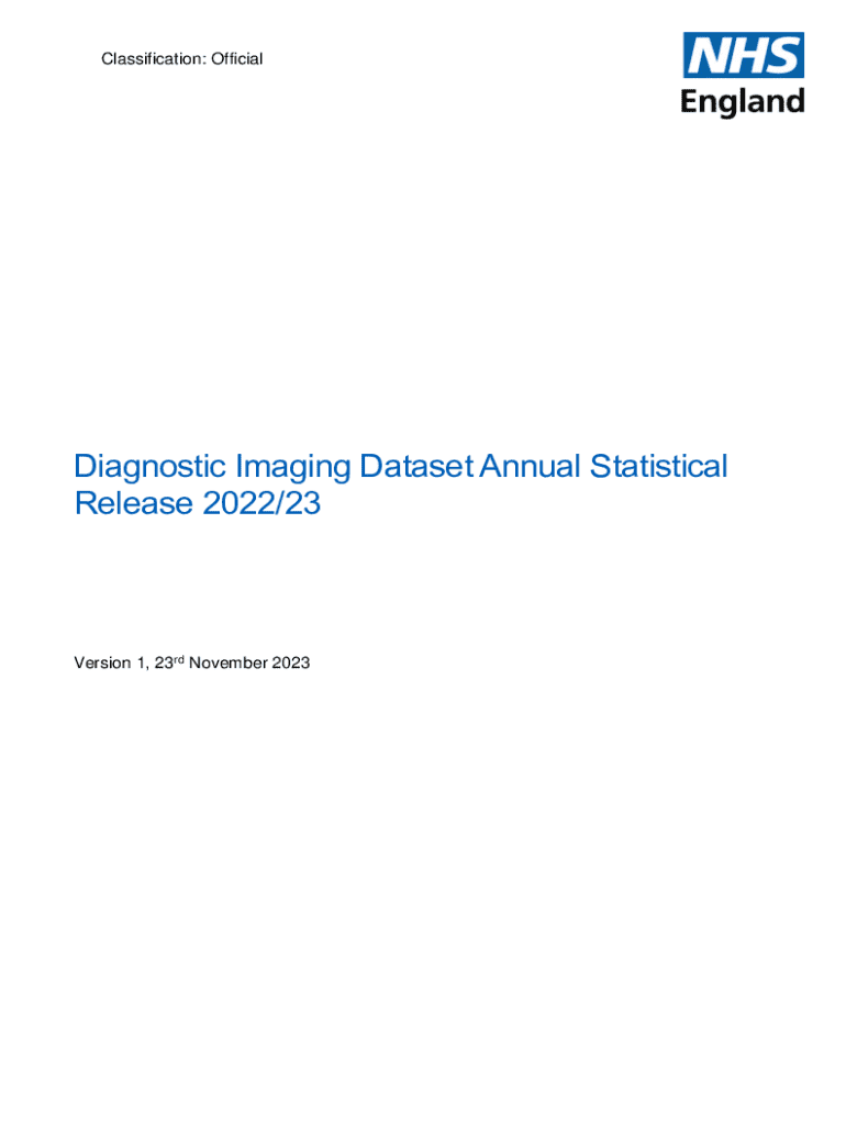 Fillable Online Diagnostic Imaging Data set (DID) NDRS NHS Digital