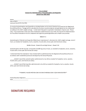 Authorization for School Nurse to Administer ...