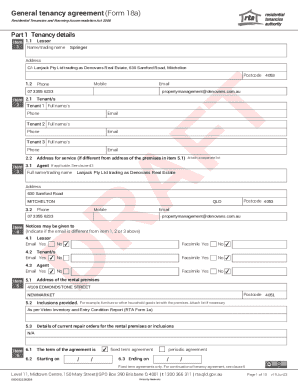 Queensland Residential Tenancy Agreement