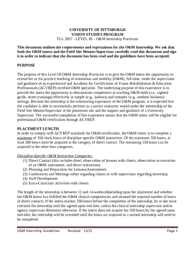 Teacher of Visually Impaired and Orientation Mobility app