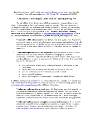 Summary of Consumer Rights Model Doc Template | pdfFiller