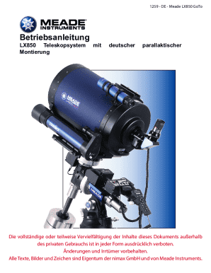 Product Support - Meade LX850 German Equatorial Mount w