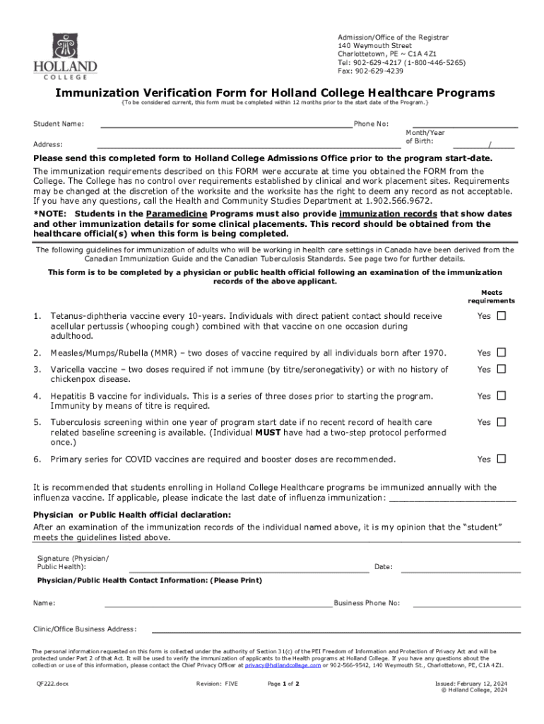 canada immunization verification programs Preview on Page 1