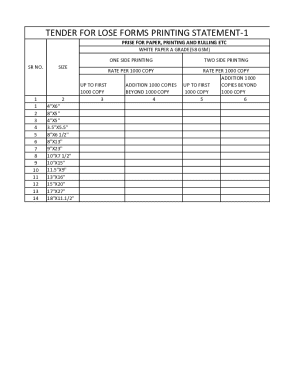 tender for lose forms printing statement-1