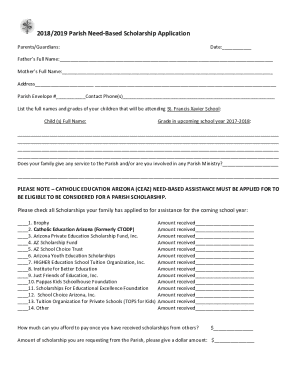 The St. Raymond's Catholic Scholar Award applicant must