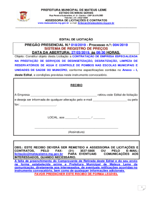 Objeto: Constitui objeto desta Licitao a CONTRATAO DE EMPRESA ESPECIALIZADA
