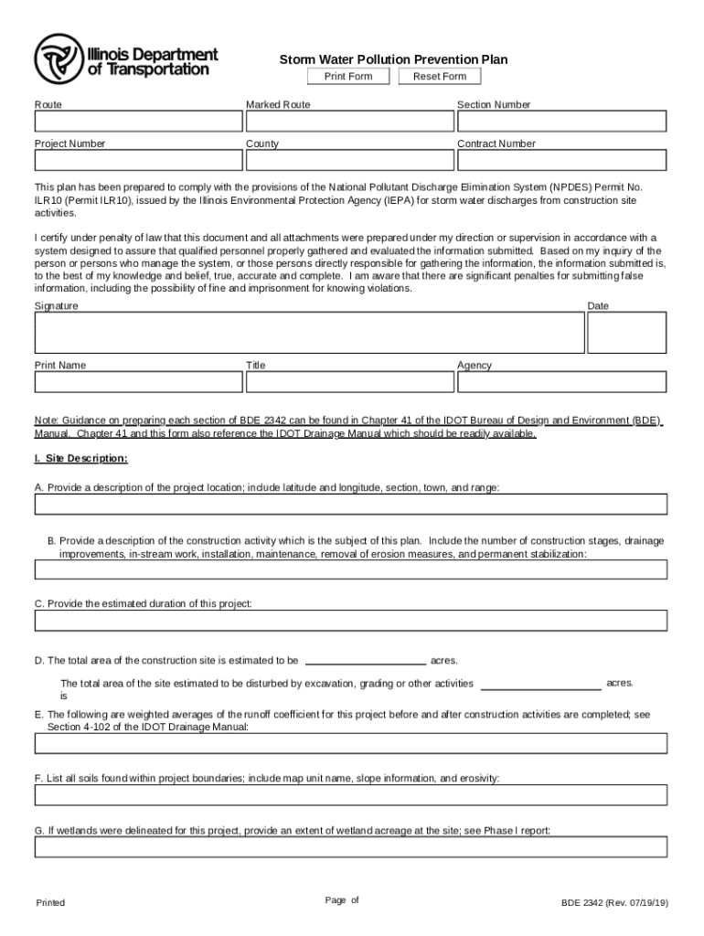 storm water pollution prevention plan sample Preview on Page 1