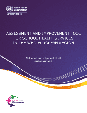 Assessing and improving school health services in the ...