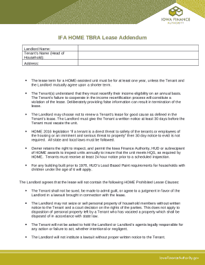 TENANT-BASED RENTAL ASSISTANCE PROGRAM ( ...