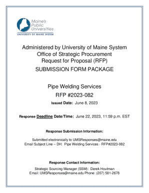 Fillable Online Request for Proposal (RFP) SUBMISSION FORM ... Fax ...