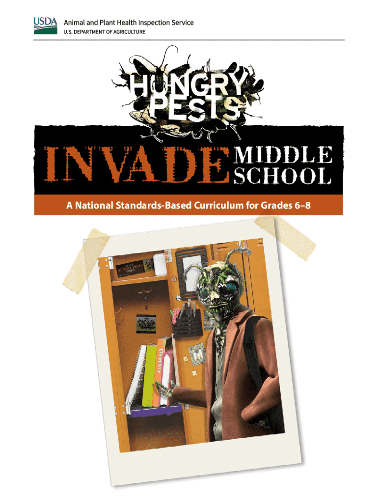 Fillable Online USDA Hungry Pests Middle School Standards Chart. School Standards Chart Fax ...