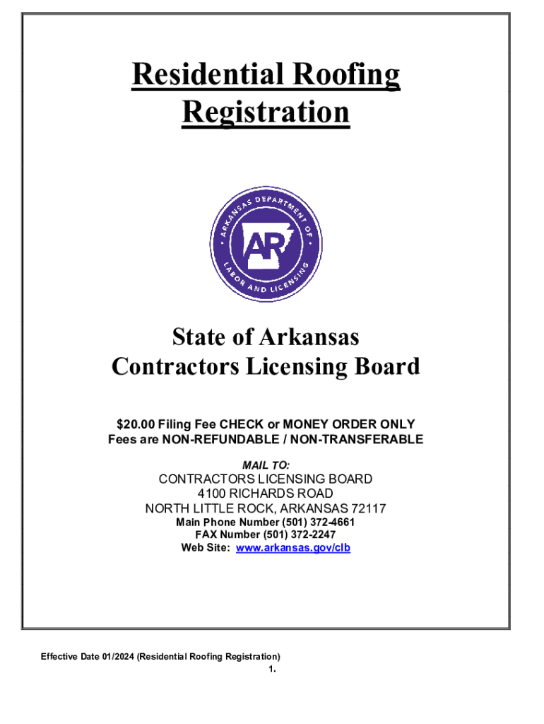 Fillable Online How to get an Arkansas Contractor License Fax Email