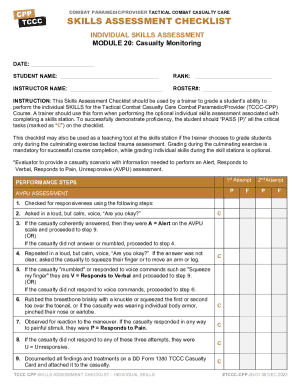 Fillable Online Junctional Emergency Treatment Tool (JETT) Skill Sheet ...