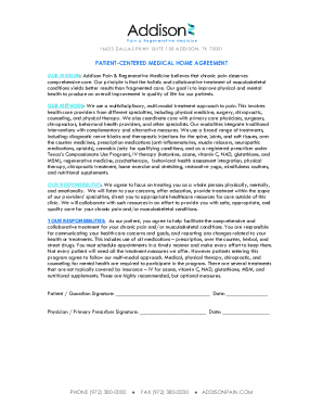 Medical Home Agreement