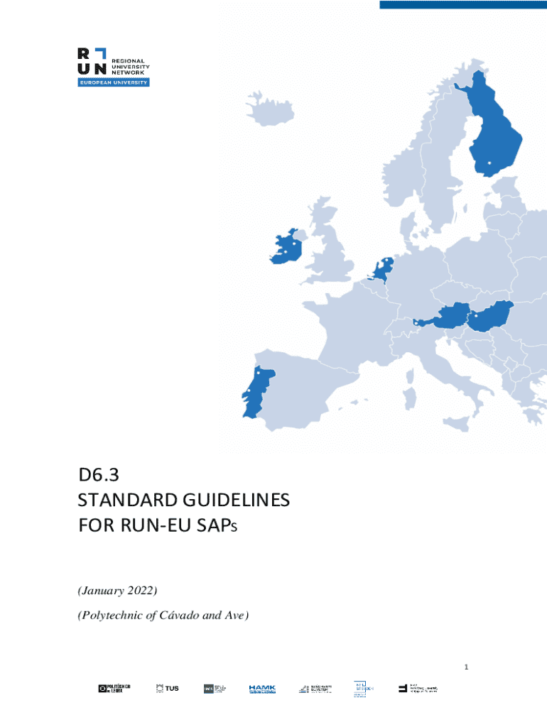 Fillable Online D6 3 STANDARD GUIDELINES FOR RUN EU SAPS Fax Email fillable-online-d6-3-standard-guidelines-for-run-eu-saps-fax-email