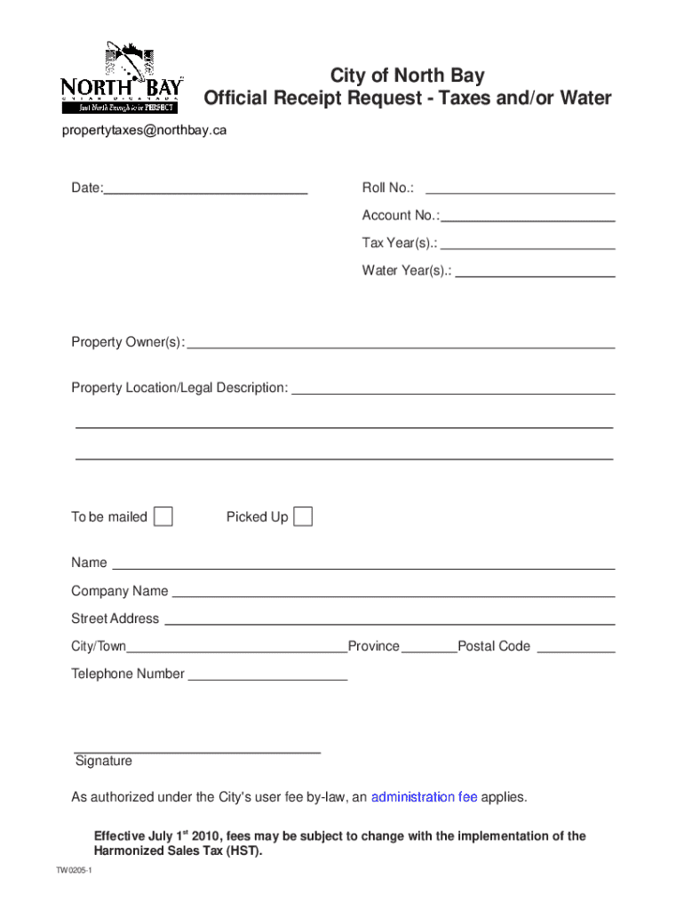 canada official receipt request Preview on Page 1