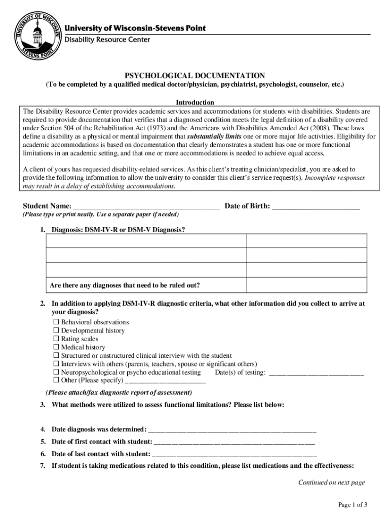 Fillable Online As a rule, do you fill out disability paperwork for