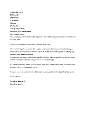 Image 4 for Notice To Terminate A Lodger Agreement Template