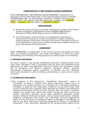 MUTUAL CONFIDENTIALITY AND NONDISCLOSURE ...