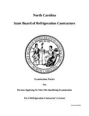 North Carolina State Board of Refrigeration