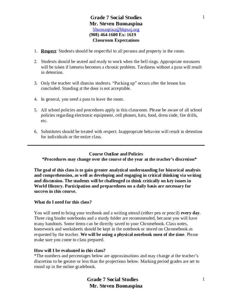 Classroom Rules Template Doc Template | pdfFiller