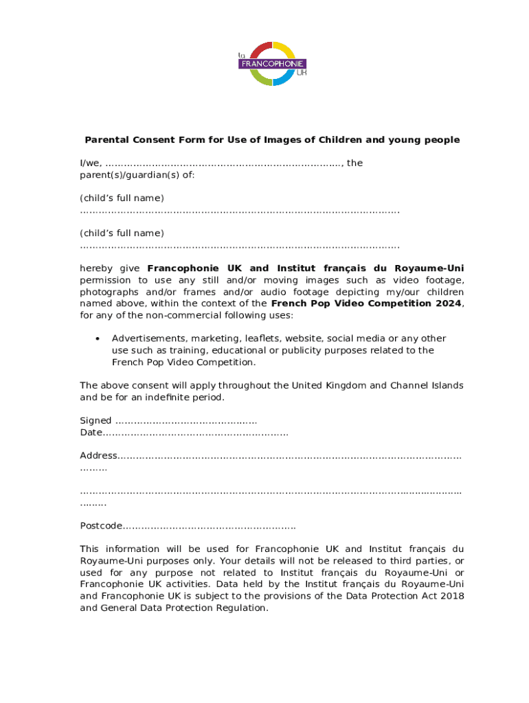 Sample minor interview consent Doc Template | pdfFiller