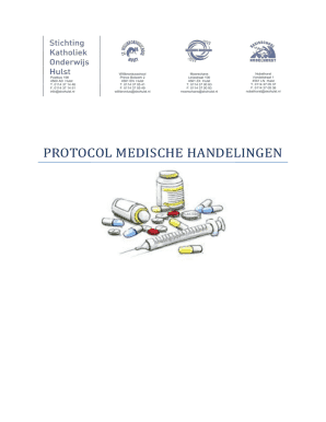 Medische handelingen op school
