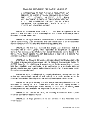A RESOLUTION OF THE PLANNING COMMISSION OF THE CITY OF MORENO VALLEY ...
