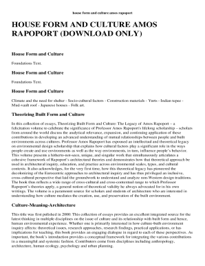 RAPOPORT A 1969 HOUSE FORM AND CULTURE PDF visual data 3