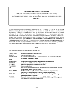 Licitacin pblica local sin concurrencia del comit lpmg-01 ...