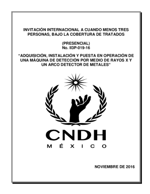 Invitacin a cuando menos tres personas internacional ...