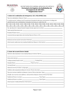 406 mhz distress beacon registration form