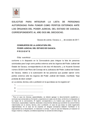 Convocatoria para integrar la lista de personas que ...