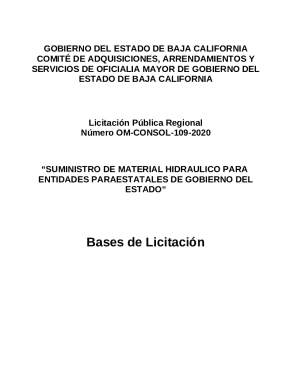 Suministro de material hidraulico para entidades paraestatales de gobierno del estado