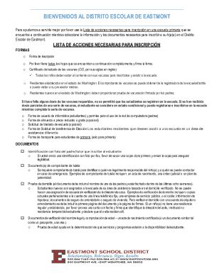 Eastmont school district - atencin a las familias del ...